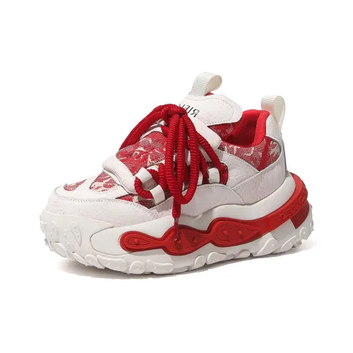 Amoy Love Chunky Обувь Увеличение Высоты Низкий Топ Повседневная Обувь Женская