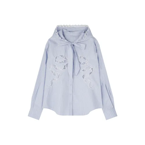 Ant Studio Blue Women's Shirts Ант Студио Синий Женские Рубашки