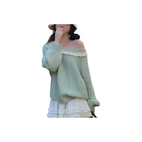 Dippanis Мятно-зеленый Женский Трикотаж