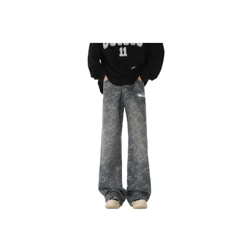 Emoji Синий Унисекс Джинсы