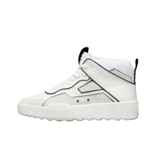 Moncler Promy High Топ Стильные Скейтбординги Мужской Белый