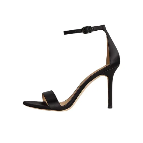 Polo Ralph Lauren Allie One Strap Sandals 9cm Women's Black Поло Ральф Лорен Allie One Ремешок Сандалии 9 см Женские Черные