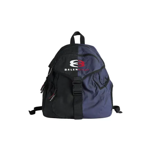 Balenciaga Полиамид Рюкзак Большой Мужской Черный и Морской Синий