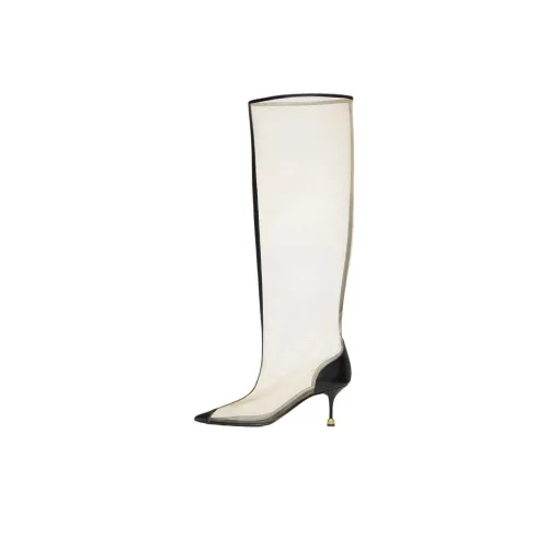VANDA NOVAK KAJA Колено Высокие сапоги 6,5 см Женские Прозрачный