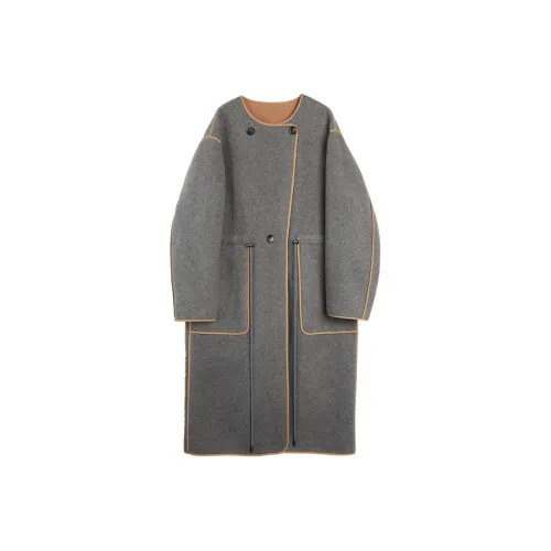 ELLE Темно-серый женский пальто