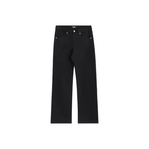 GUAISHOUSHIYANSHI Черные Унисекс Джинсы