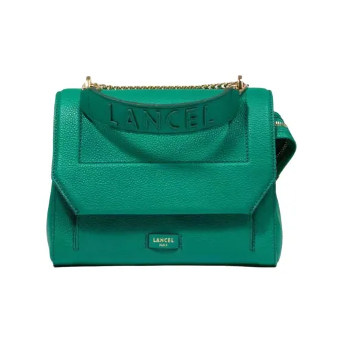 LANCEL Кожа и Нейлон Сумка через плечо Женская Зеленая