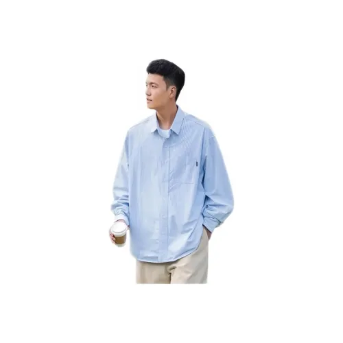 ENPofficial Длинный рукав рубашка пальто мужской