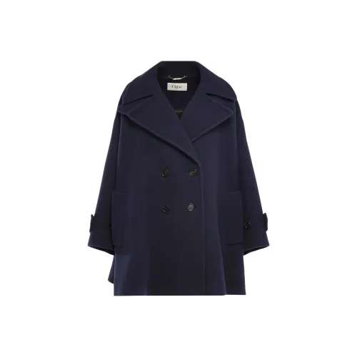 Chloé Морской Синий Женский Пальто