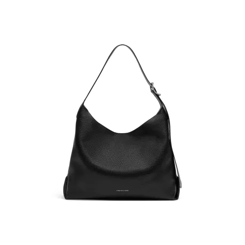 CHARLES KEITH ПУ (полиуретан) Сумка через плечо Большая Женская Черная