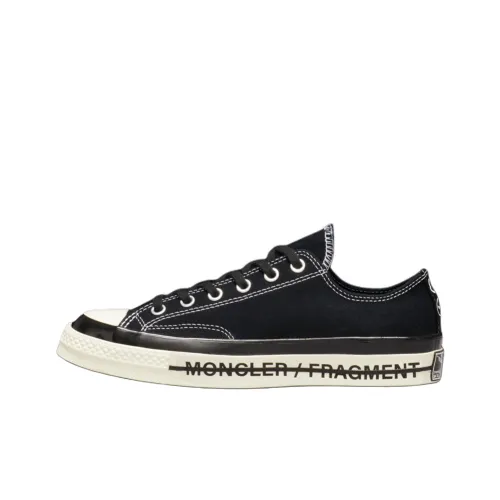 Конверс X Fragment Design x Moncler Fraylor III Low Топ Стильные Скейтбординги Мужской Черный