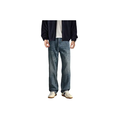 MAREA VESUVIO Синий Мужской Джинсы