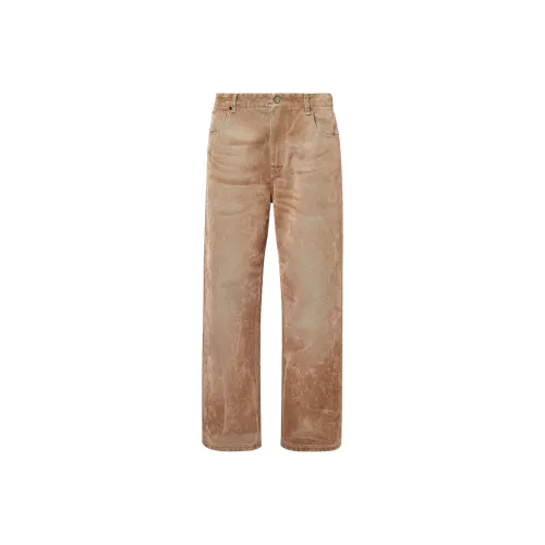 FENDI Коричневый Мужской Джинсы