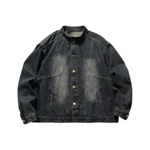 GEOGRE ALEX Синий Черный Мужской Джинсовые Куртки