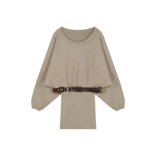 Dippanis Длинное платье с длинными рукавами женское