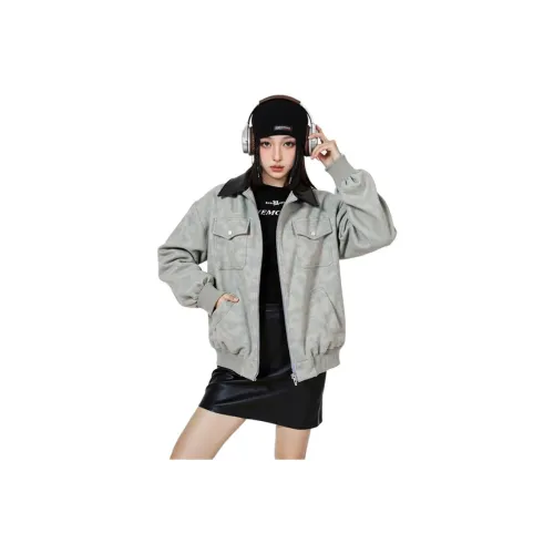 MONTVOO Женские кожаные куртки