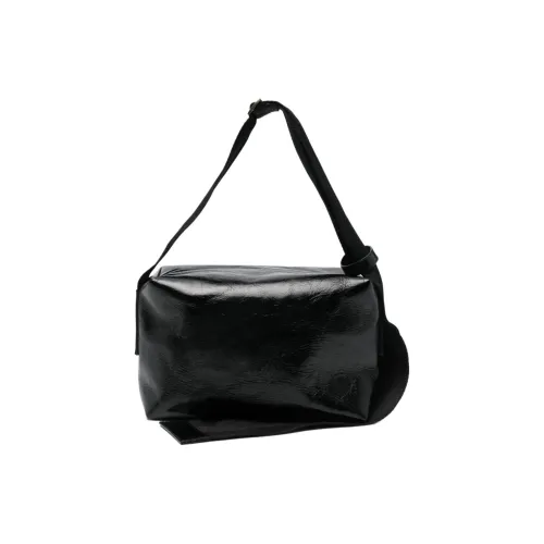 UMA WANG Телячья кожа Сумка через плечо Средняя Женская Черная