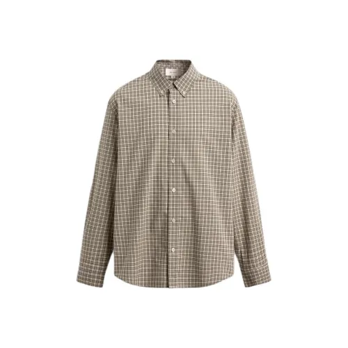 ZARA ORIGINS Песочный Мужской Рубашки