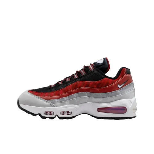 Morehouse x Nike Air Max 95 Беговые кроссовки Мужские Черные Красные Серые