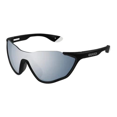 GUCCI Литье под давлением Нерегулярная форма Солнцезащитные очки Мужской Матовый черный
