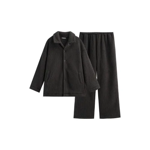 Same Language Чернила Перо-серый Мужской Пижамные комплекты