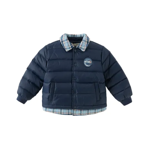 DAVE BELLA Темно-синий [Водонепроницаемая ткань 3A Антибактериальный 90% хлопок] Kids Пуховые куртки
