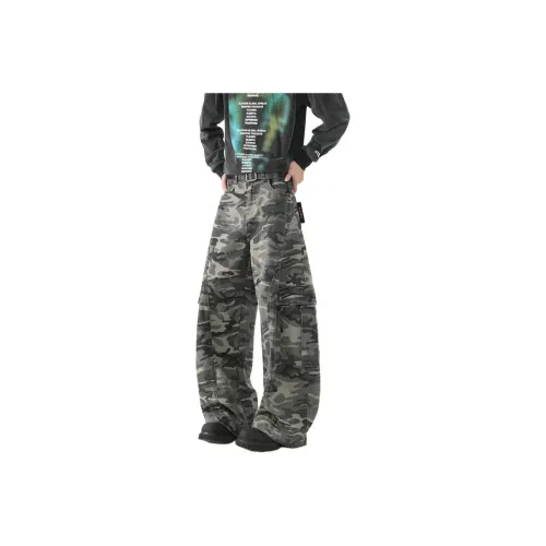 BWKA Камуфляж Унисекс Карго Брюки