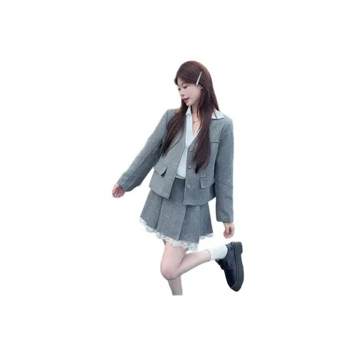 Dippanis Серый Женские Комплекты с Юбкой