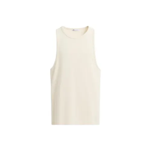 ZARA Бежевый Мужские Майки
