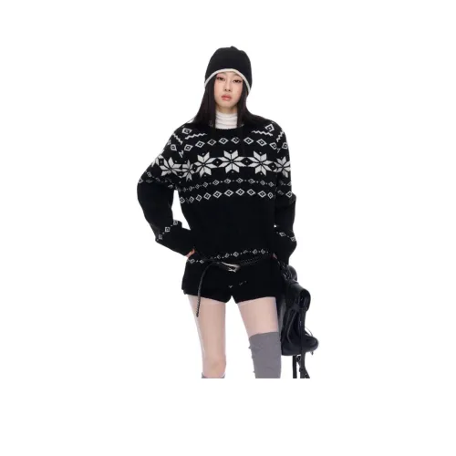 Dippanis Черный Белый Комплект Женские Повседневные Костюмы