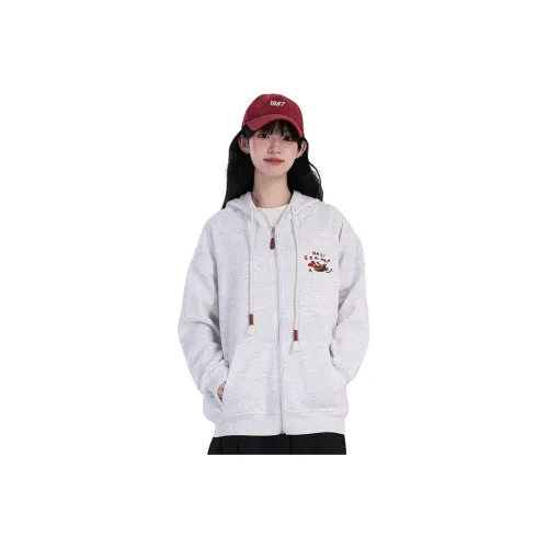 Dippanis Белый Серый Женский Свитшот