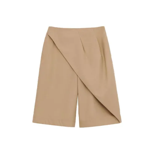 LOEWE SS24 Повседневные шорты Женские Бежевые