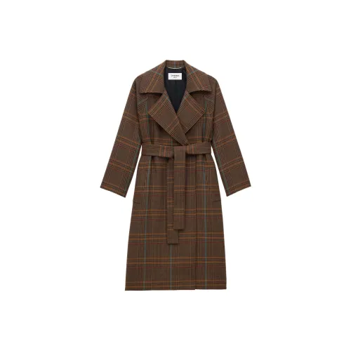 SAINT LAURENT Бежевый Мужской Пальто