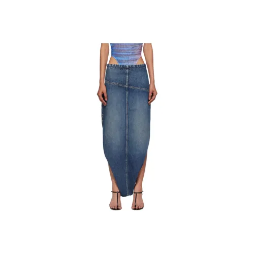 Jean Paul Gaultier Denim Long Skirt Women's