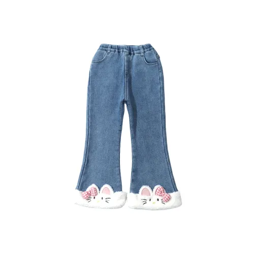 ZHIO Джинсы Осенние и Зимние Синие Детские