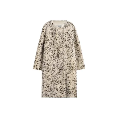 TOTEME Черный Белый Женское Пальто