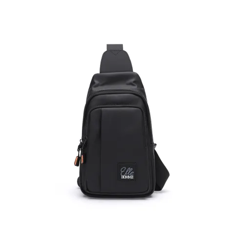 ELLE HOMME Ткань Sling Сумка Мужская Черная