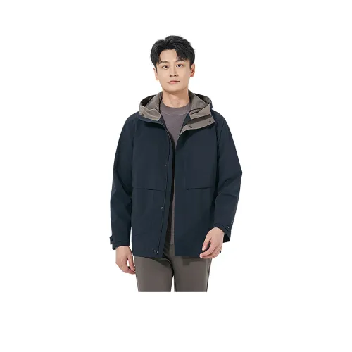 LESS IS MORE Темно-синий Синий Черный 25QFY3012Y Мужской Тренч