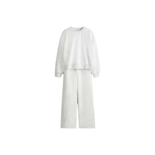 H M Одежда Комплекты Светло-серый Смешанный цвет Женские Спортивные костюмы с толстовкой