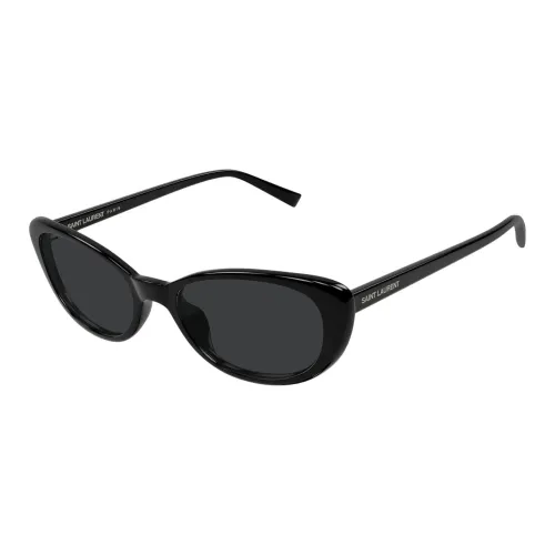 SAINT LAURENT Переработанный ацетат Кошачий глаз Солнцезащитные очки Женские Черный