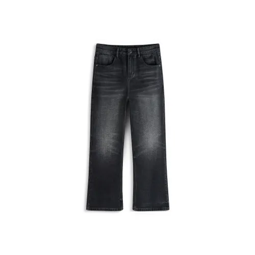 J.F.U Черные Мужские Джинсы