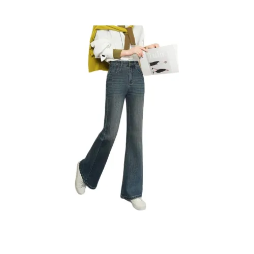 FAWENXIANGZI Blue Women's Jeans FAWENXIANGZI Синий Женские Джинсы