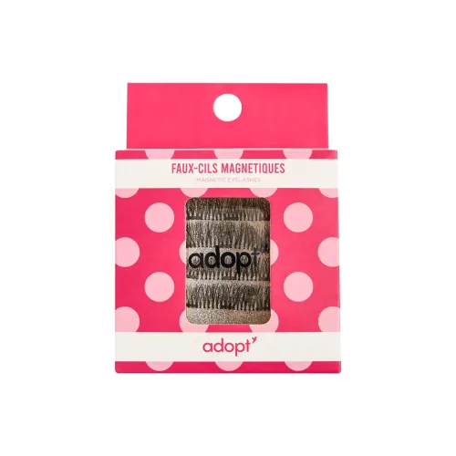 ADOPT Натуральное волокно Магнитные накладные ресницы Укрепляющий стиль 2 пары