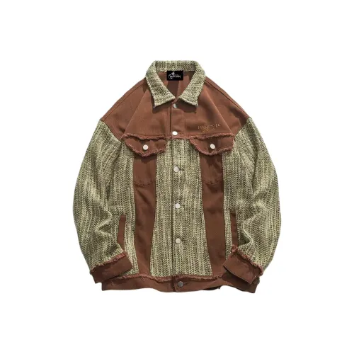 PAINT STAIN Коричнево-зеленый унисекс куртки