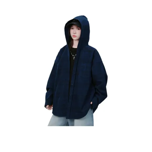 XUBAIHUO Синий Унисекс Рубашки