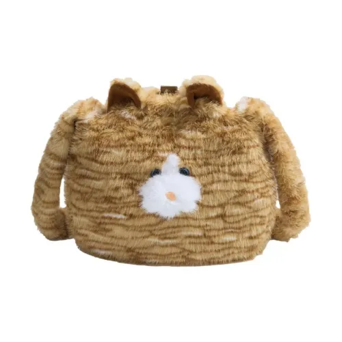 WXRX Плюшевый рюкзак стандартный унисекс желтый черный хаки