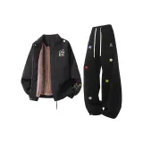 Янтарный Черный + Черный Спортивные Штаны