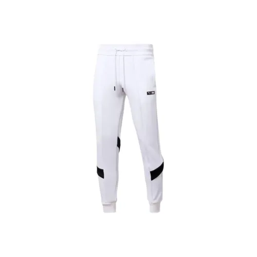 PUMA Вязаные тренировочные брюки мужские белые