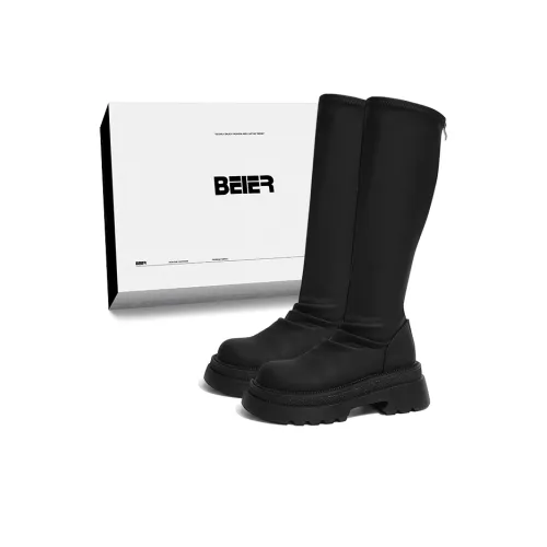BEIER Колено Высокие сапоги Черный Высота увеличена на 5 см Женские