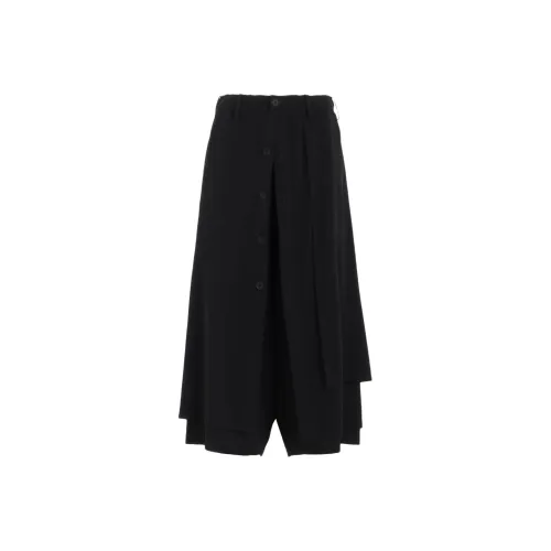 Yohji Yamamoto Femme FW25 TA PE Китайский креп F Пуговица WRAP Брюки Повседневные брюки Женские